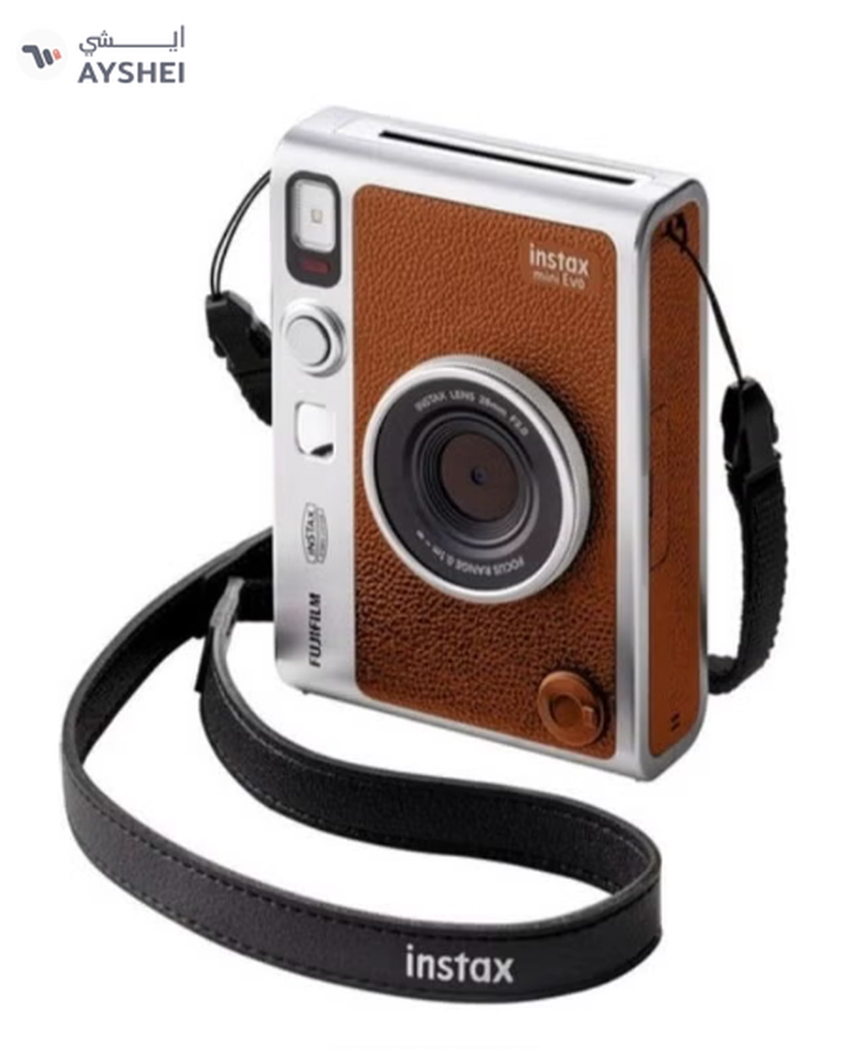 FUJIFILM Instax Mini EVO Hybrid Instant Camera – Brown (USB-C) | Instant Print -2-2