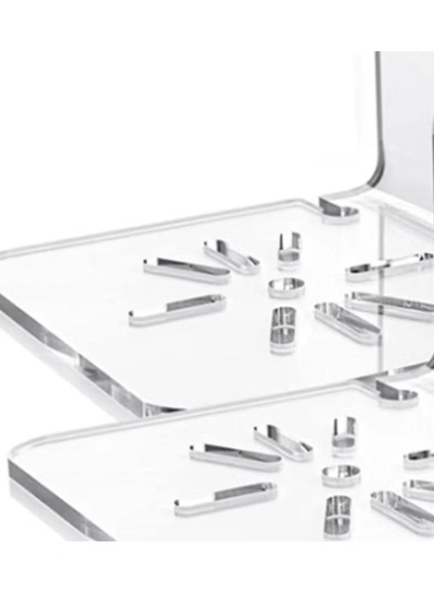 Eworld Acrylic Floating Wall Shelves with Cable Clip, Easy Installation Display Shelves for Plants-5