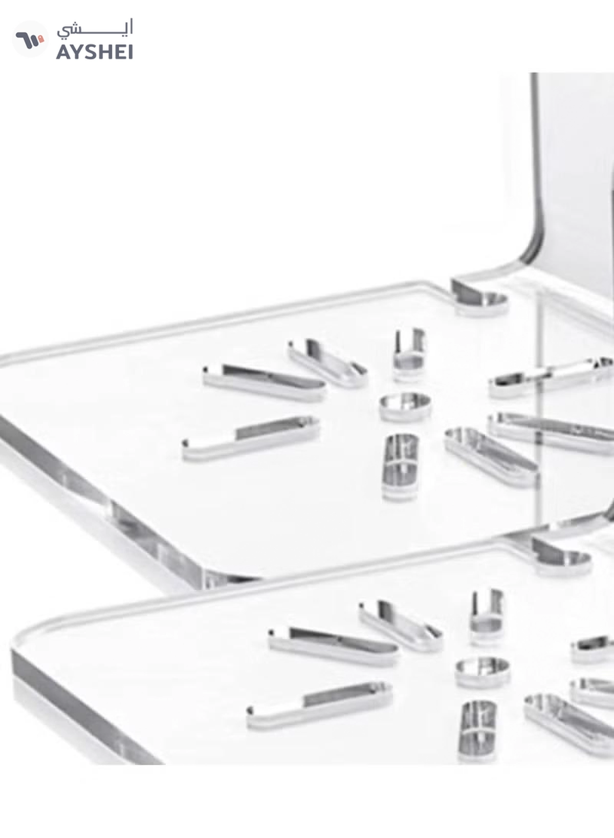 Eworld Acrylic Floating Wall Shelves with Cable Clip, Easy Installation Display Shelves for Plants-5-5