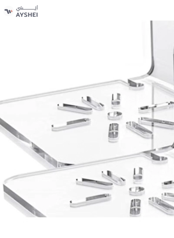 Eworld Acrylic Floating Wall Shelves with Cable Clip, Easy Installation Display Shelves for Plants