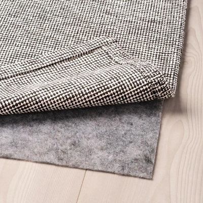 IKEA TIPHEDE Rug, Flatwoven, Black/Natural, 155x220 cm-3