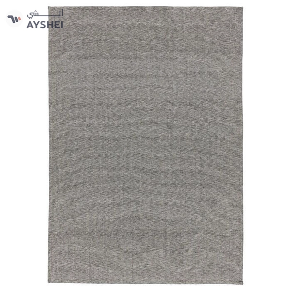 IKEA TIPHEDE Rug, Flatwoven, Black/Natural, 155x220 cm