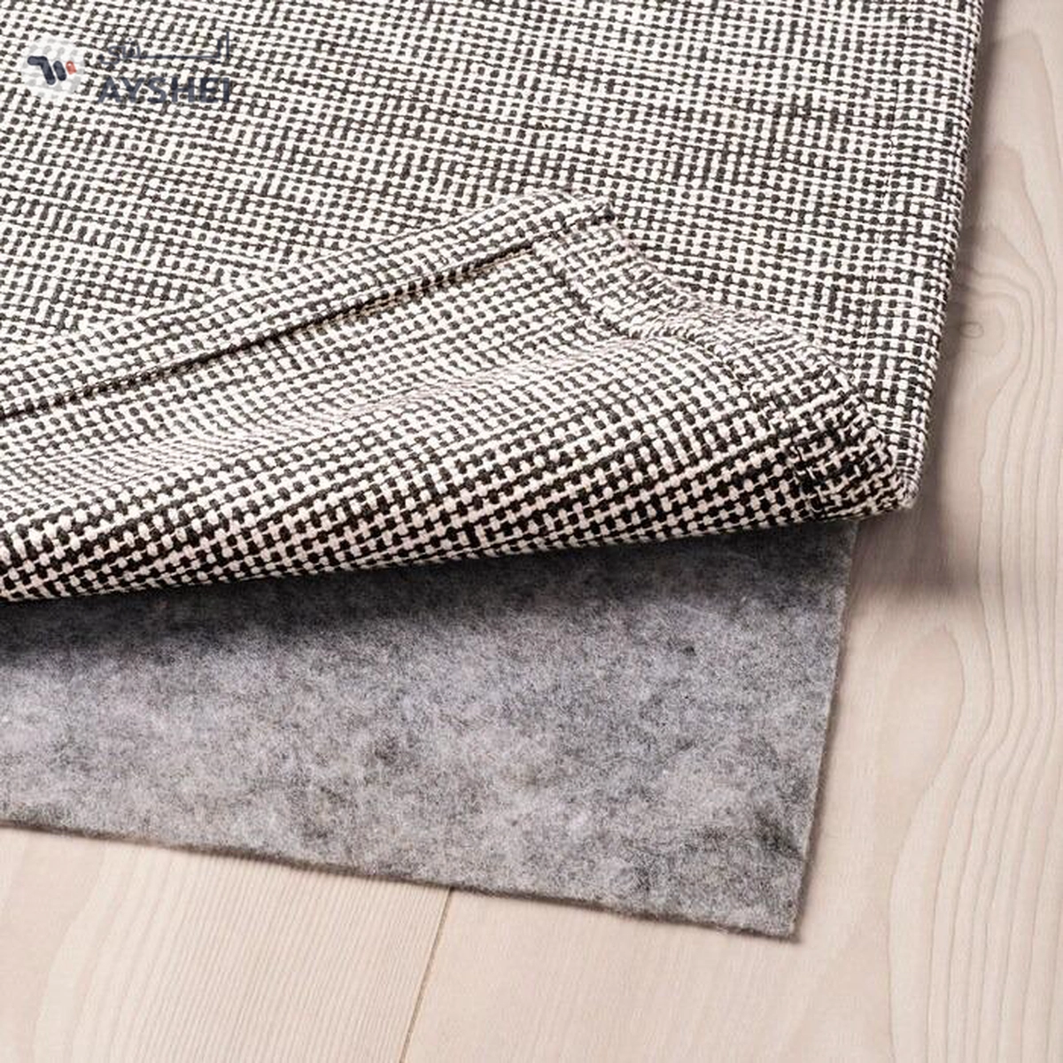 IKEA TIPHEDE Rug, Flatwoven, Black/Natural, 155x220 cm-3-3