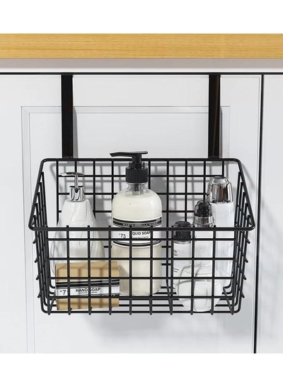 DubaiGallery Kitchen Basket Hanging Door Rear Shelf Storage Bathroom Kitchen Cabinet Door Hanger Hanging Basket-3