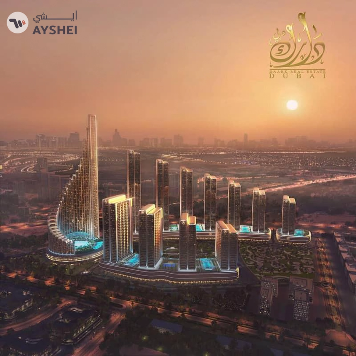 Apartment For Sale in Project Maybach, Mercedes-Benz Places Binghatti City, Meydan, Dubai
