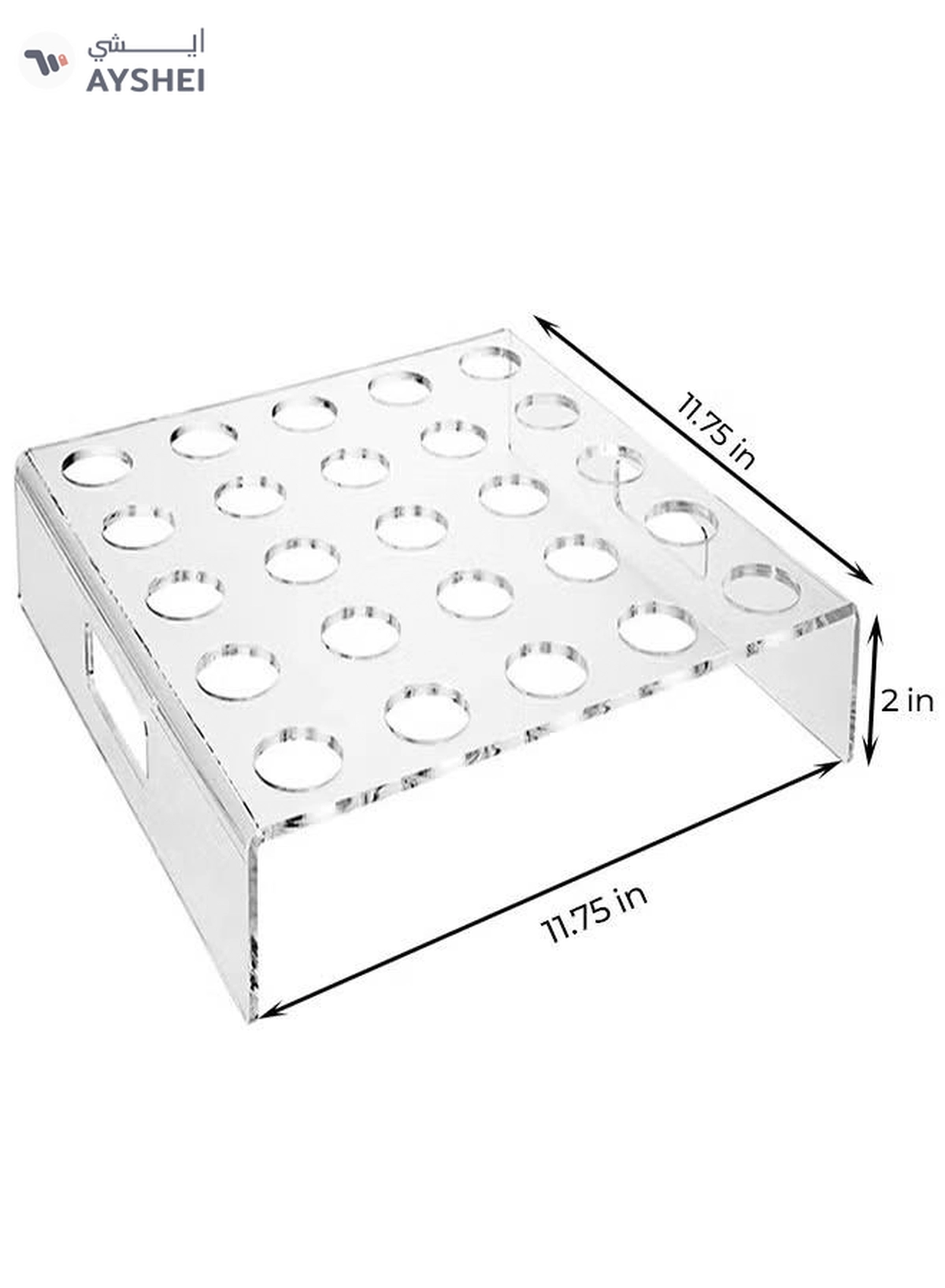 Eworld Clear Acrylic Appetizer Cups Serving Tray, 25 Slots Coffee Pods Organizer Tray-2-2