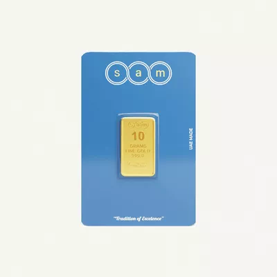 SAM MINTED BAR 10 GM 100% Authentic Approved by UAE Gold Delivery-0