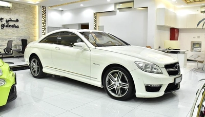 Mercedes Benz CL63 AMG ( 2011 Model ) in White Color GCC Specs-3
