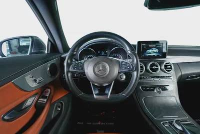 Mercedes Benz C200 Coupe- GCC-Selenite Grey-AMG Body Styling-Panoramic Roof-Mercedes FSH-14