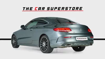 Mercedes Benz C200 Coupe- GCC-Selenite Grey-AMG Body Styling-Panoramic Roof-Mercedes FSH-5