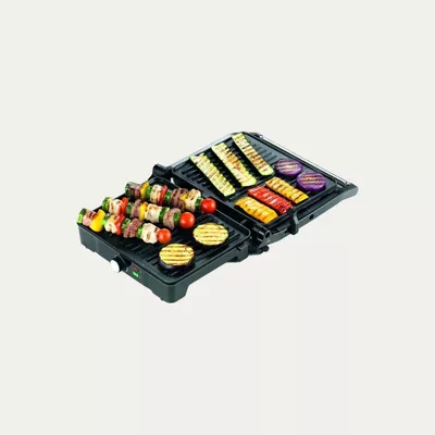 KENWOOD Health Grill, 3 Adjustable Grill Positions, 2000 W HGM31.000SI Silver-2