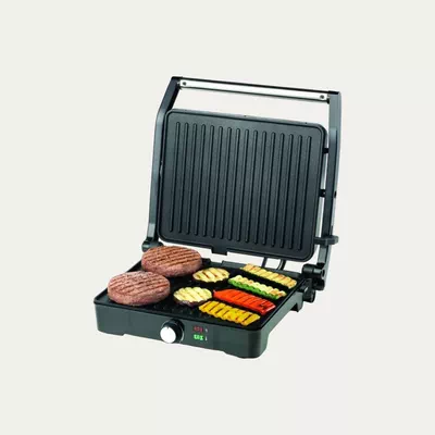 KENWOOD Health Grill, 3 Adjustable Grill Positions, 2000 W HGM31.000SI Silver-4