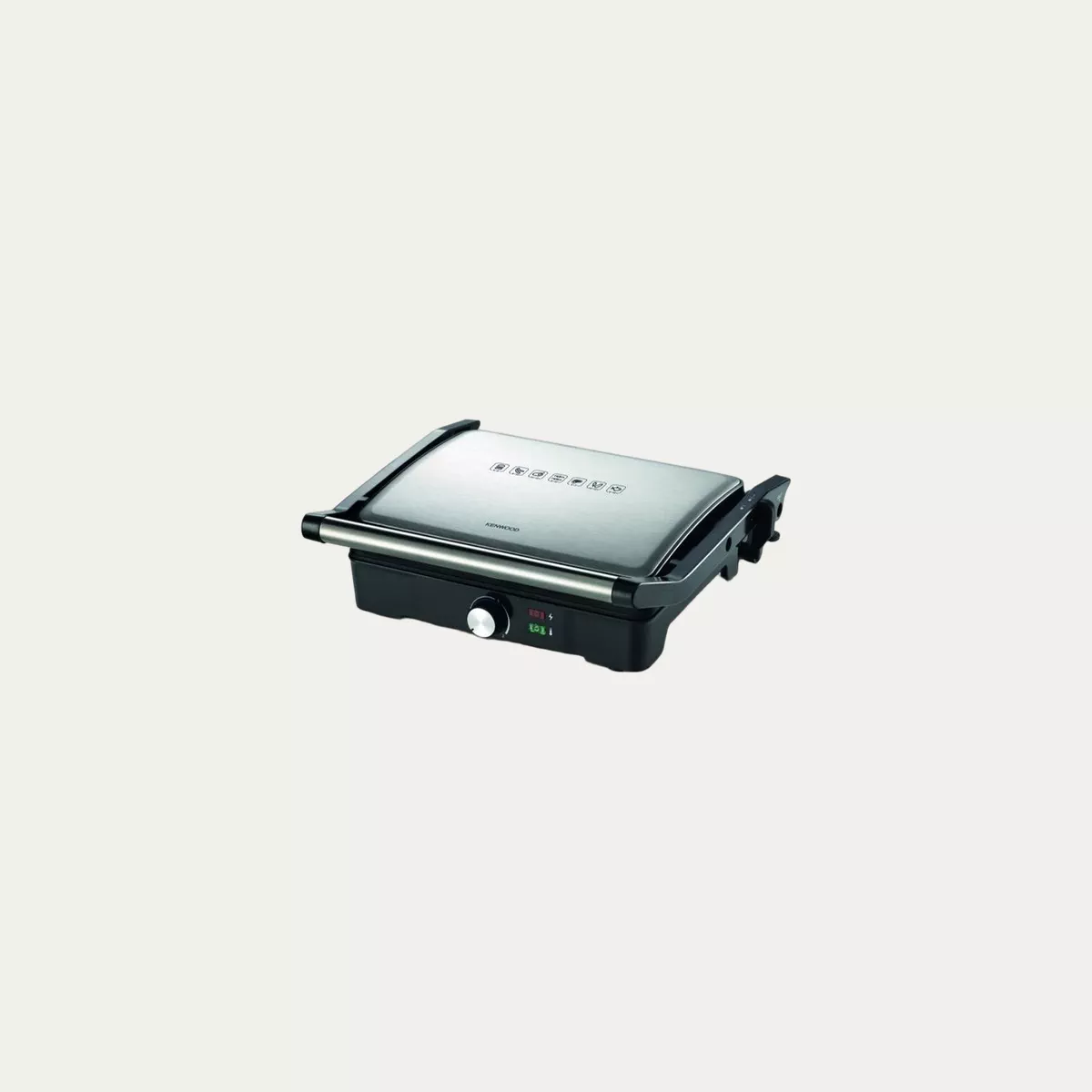 KENWOOD Health Grill, 3 Adjustable Grill Positions, 2000 W HGM31.000SI Silver-0-0