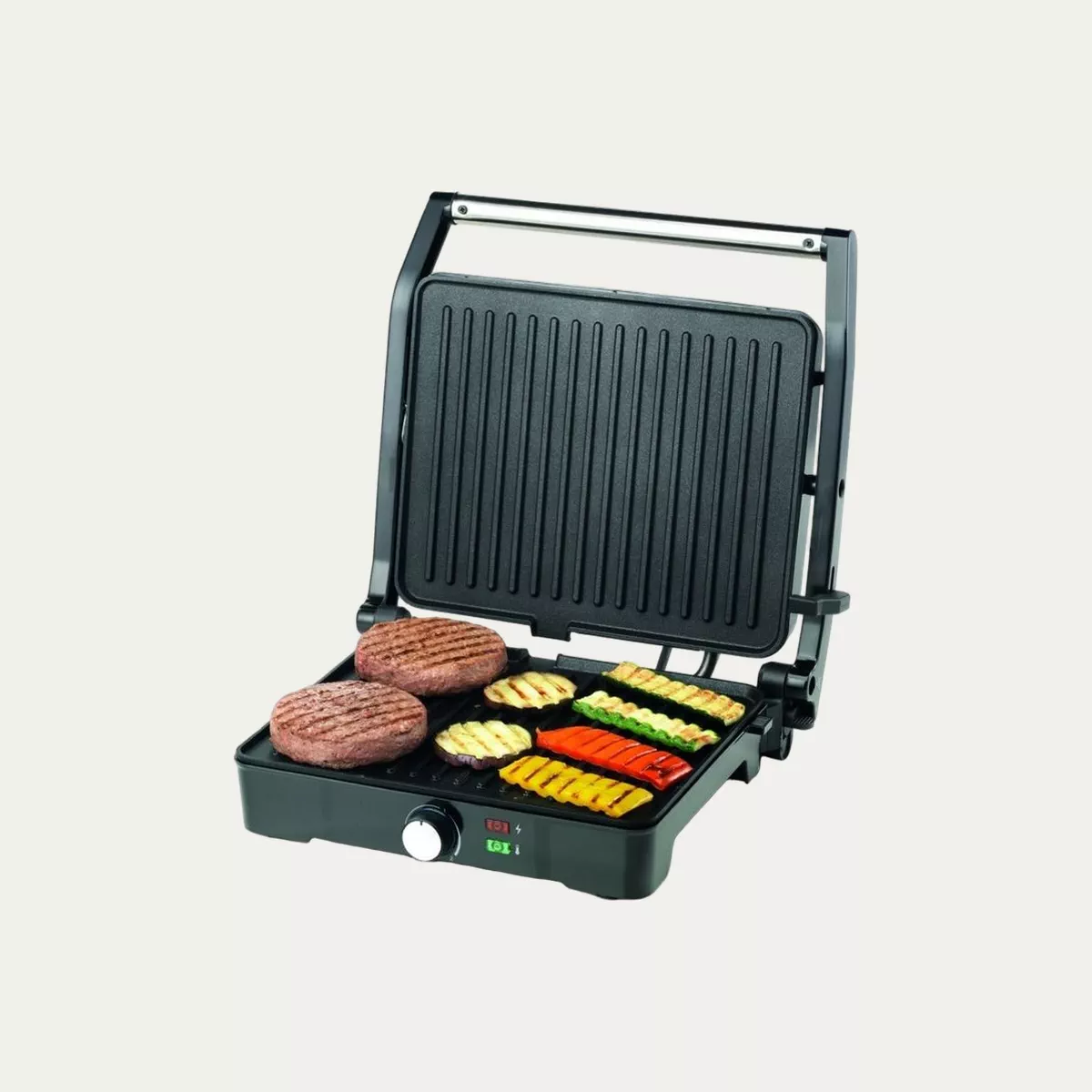 KENWOOD Health Grill, 3 Adjustable Grill Positions, 2000 W HGM31.000SI Silver-4-4