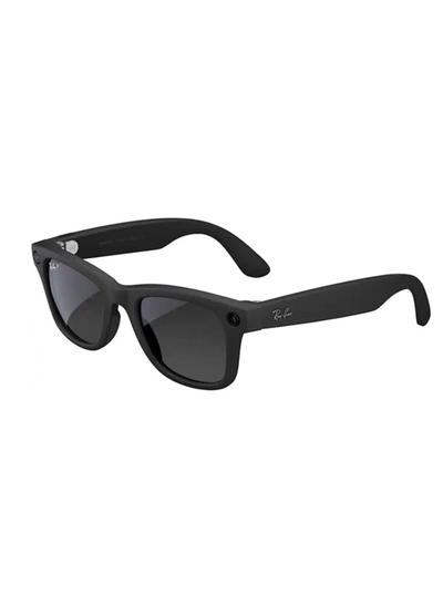 Meta Ray-Ban | Meta Wayfarer Large (Gen 2) - Matte Polarized Gradient Graphite lenses - Black Graphite-0