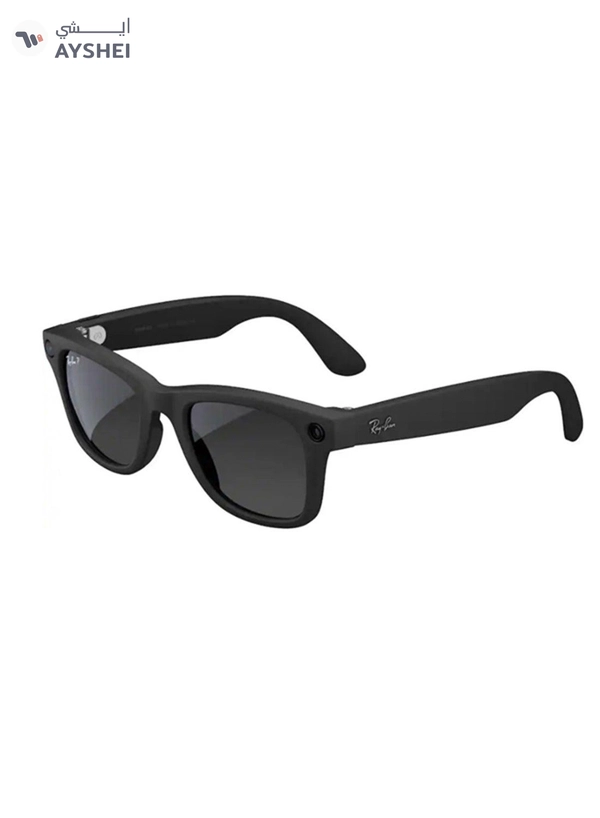 Meta Ray-Ban | Meta Wayfarer Large (Gen 2) - Matte Polarized Gradient Graphite lenses - Black Graphite