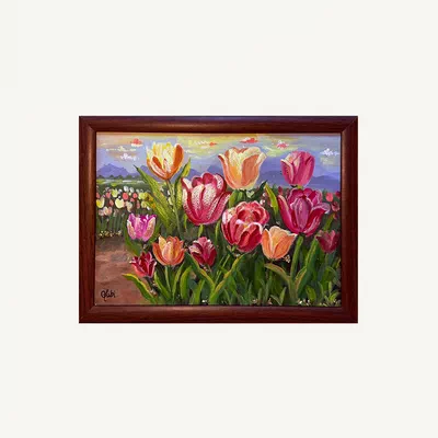 Original Painting: THE  GATHERING – 21 x 29.7 cm-0