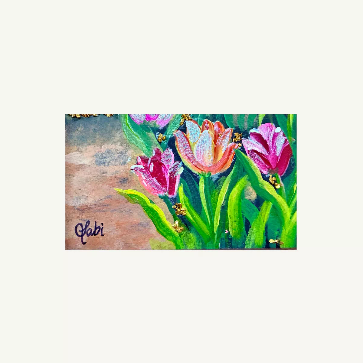 Original Painting: THE  GATHERING – 21 x 29.7 cm-1-1