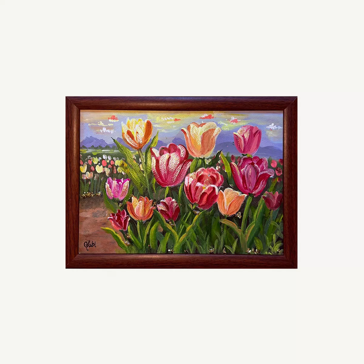 Original Painting: THE  GATHERING – 21 x 29.7 cm-0-0