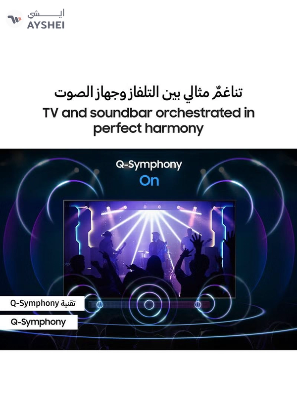 Smart TV, Big TV, Crystal UHD, DU7000, 85 Inch, 2024, PurColor, 4K Upscaling, Tizen OS, Q-Symphony UA85DU7000UXZN Black