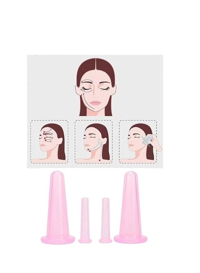 ORiTi Silicone Facial Cupping Therapy Set - Eye and Face Vacuum Body Massage Cup Kit-2