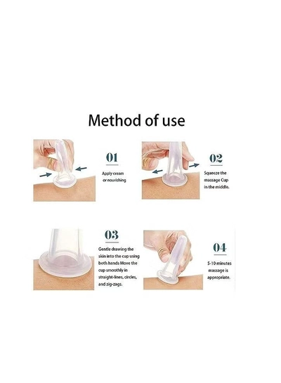 ORiTi Silicone Facial Cupping Therapy Set - Eye and Face Vacuum Body Massage Cup Kit-4