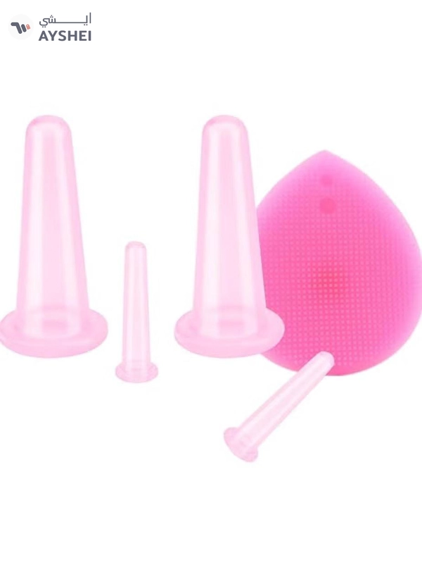 ORiTi Silicone Facial Cupping Therapy Set - Eye and Face Vacuum Body Massage Cup Kit
