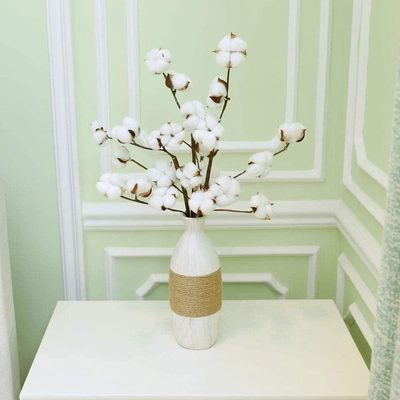 YATAI Naturally Dried Cotton Stems Farmhouse Style Cotton Boll and Fruit Branches-3