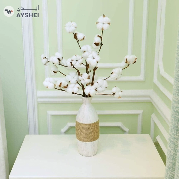 YATAI Naturally Dried Cotton Stems Farmhouse Style Cotton Boll and Fruit Branches
