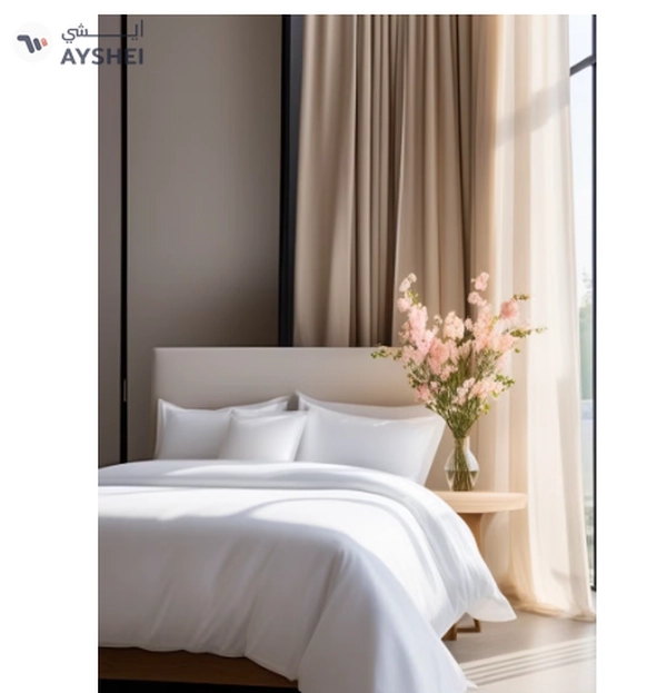 Raymond Home King Flat Sheet Super Soft 300 TC Pure Cotton