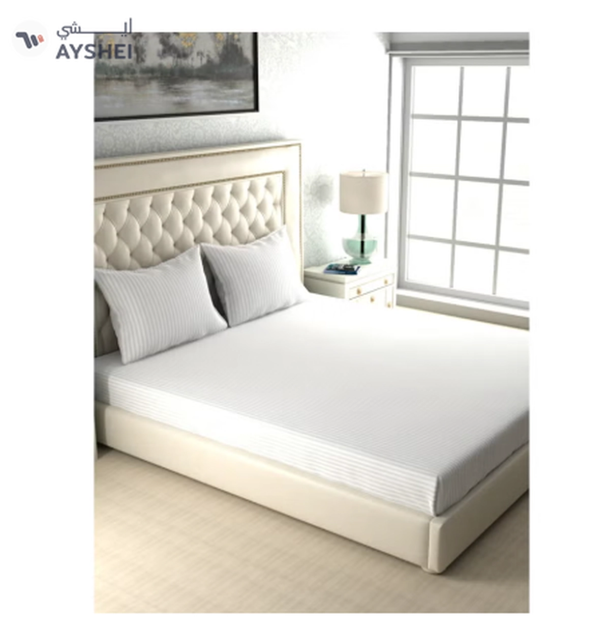 Raymond Home King Flat Sheet Super Soft 300 TC Pure Cotton-1-1