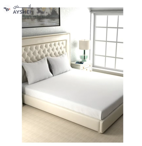 Raymond Home King Flat Sheet Super Soft 300 TC Pure Cotton