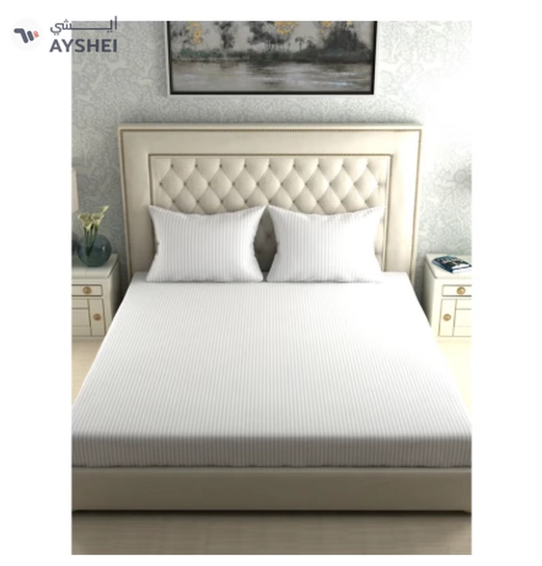 Raymond Home King Flat Sheet Super Soft 300 TC Pure Cotton