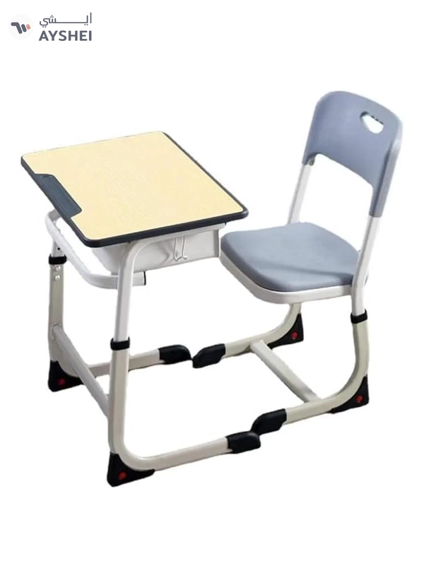 DubaiGallery Classroom furniture single middle university school desk and chair adult student study table and chair set