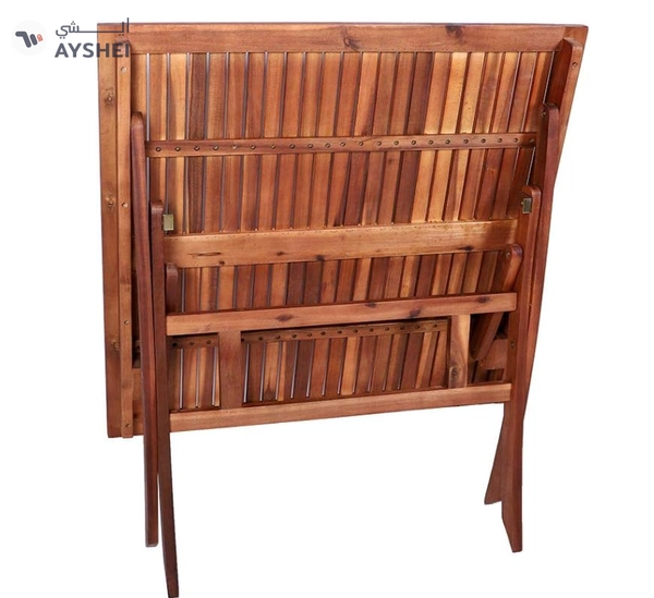 YATAI Acacia Wood Chairs Table Square Bistro Set Patio Dining Table Set 5 Pcs Wood Furniture