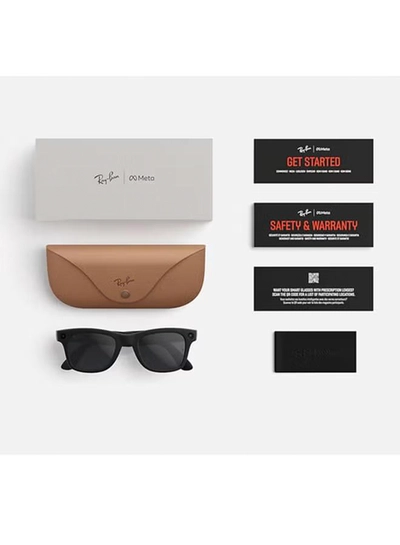 Meta Wayfarer Large (Gen 2) - Frame Matte Black Lenses Transitions RW4012 Grey/Clear/Black-1