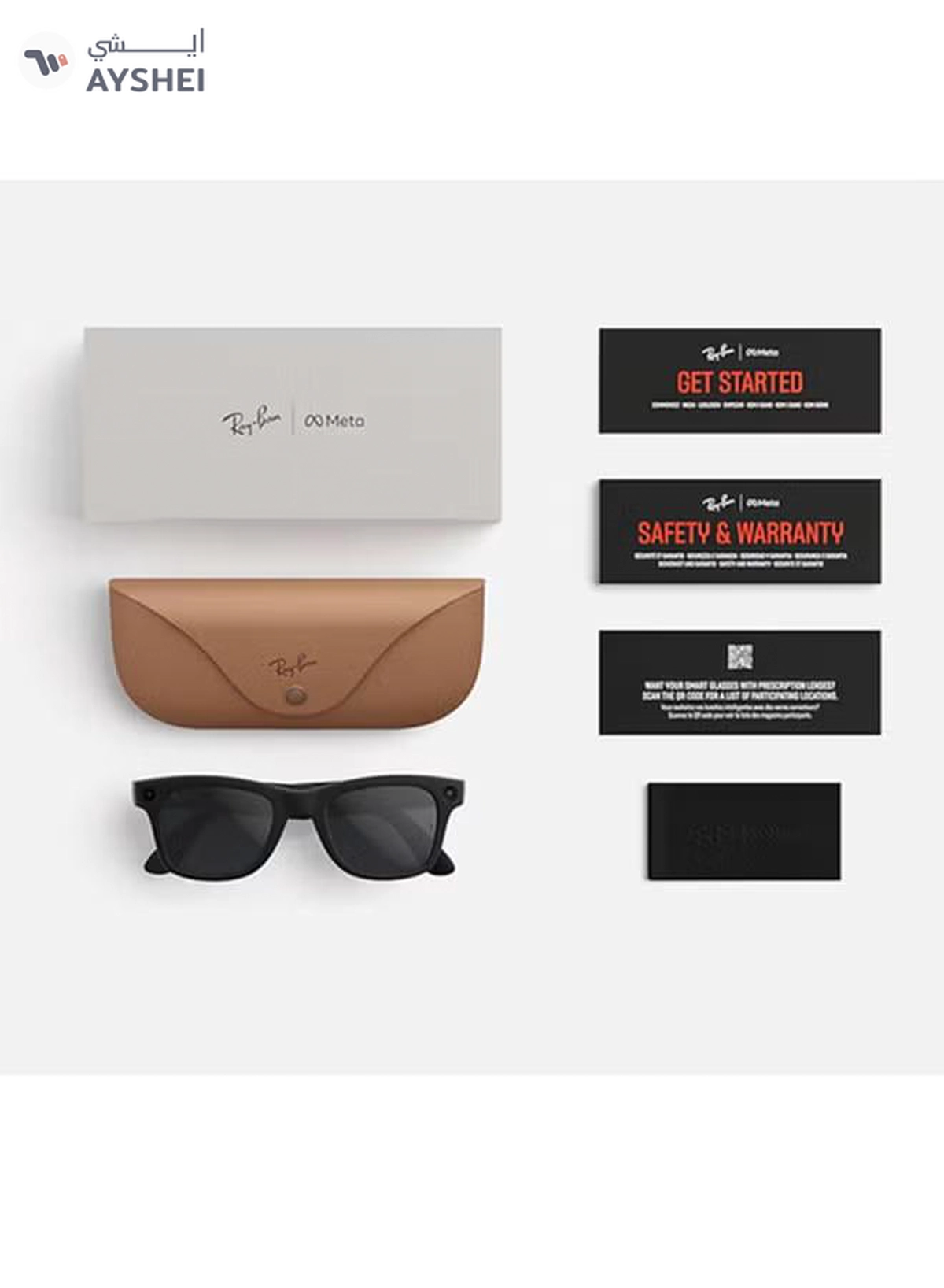 Meta Wayfarer Large (Gen 2) - Frame Matte Black Lenses Transitions RW4012 Grey/Clear/Black-1-1