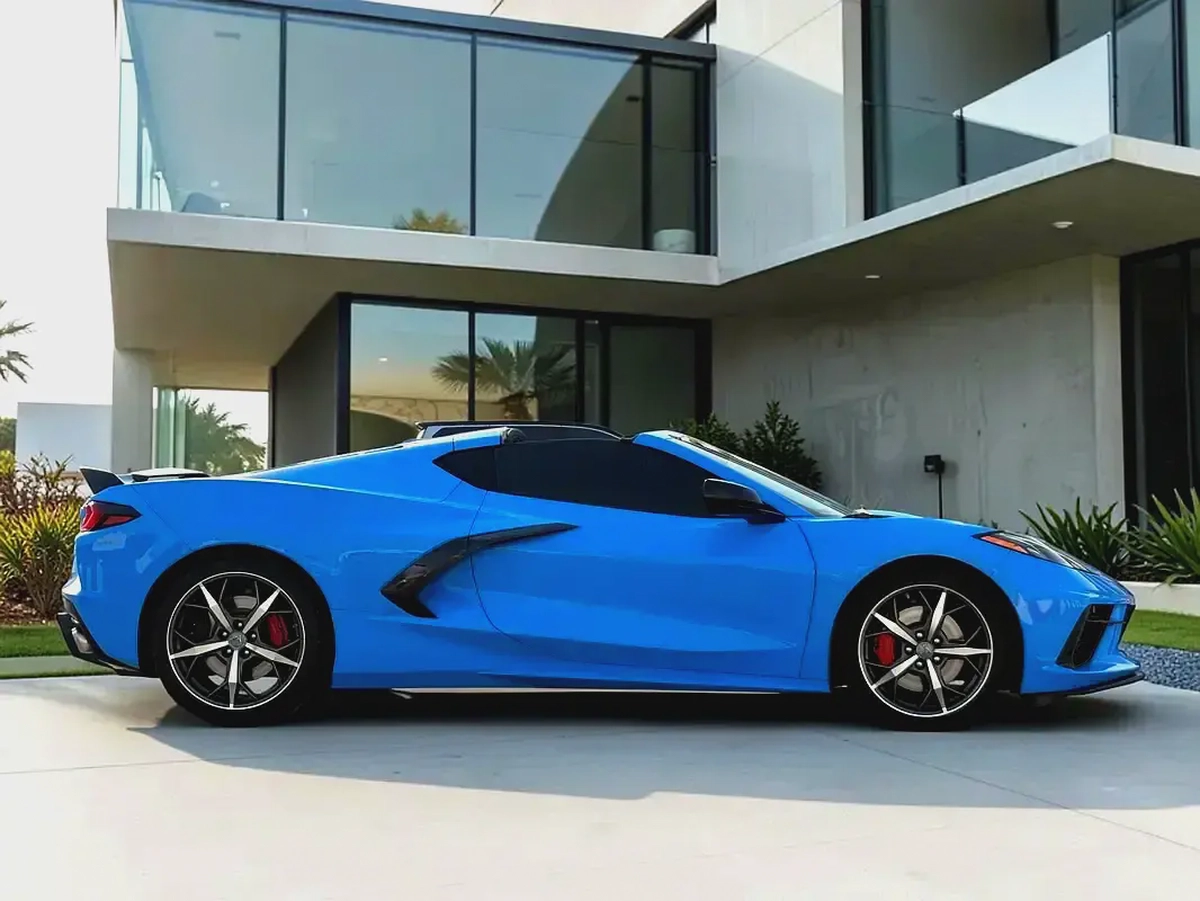 AED 5,420 P.M | 0% DOWN PAYMENT | CHEVROLET CORVETTE STINGRAY 3LT | 6.2L V8