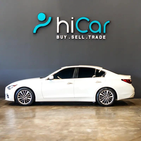 AED 1,398 pm • 0% Downpayment • Infiniti Q50 Luxe • 1 Year Warranty
