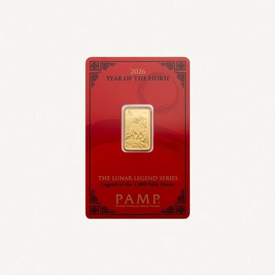 PAMP Lunar Legends 2026 Year of the Horse 5g Gold Bar-0