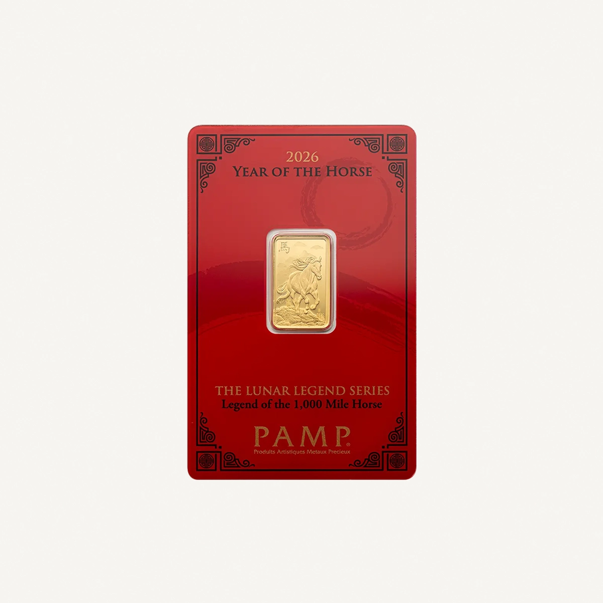 PAMP Lunar Legends 2026 Year of the Horse 5g Gold Bar-0-0