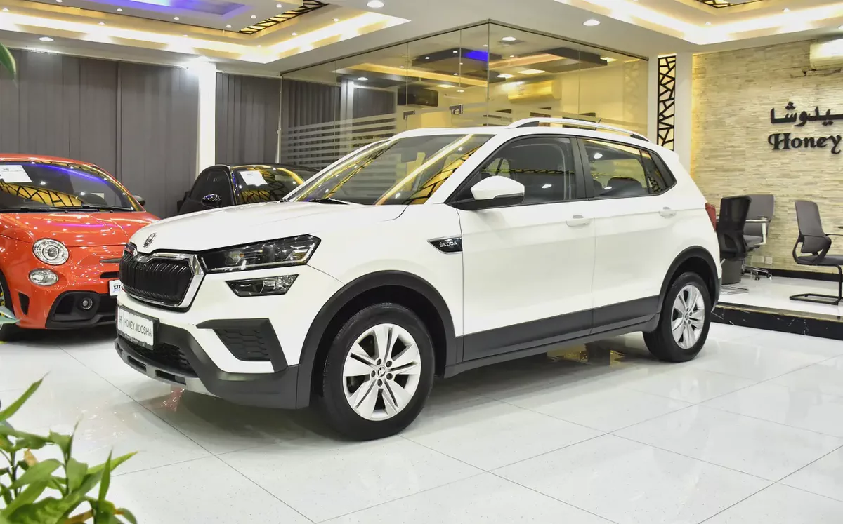 AED 579 EMi for 5Yrs | Skoda Kushaq ( 2023 Model ) in White Color GCC Specs-1-1
