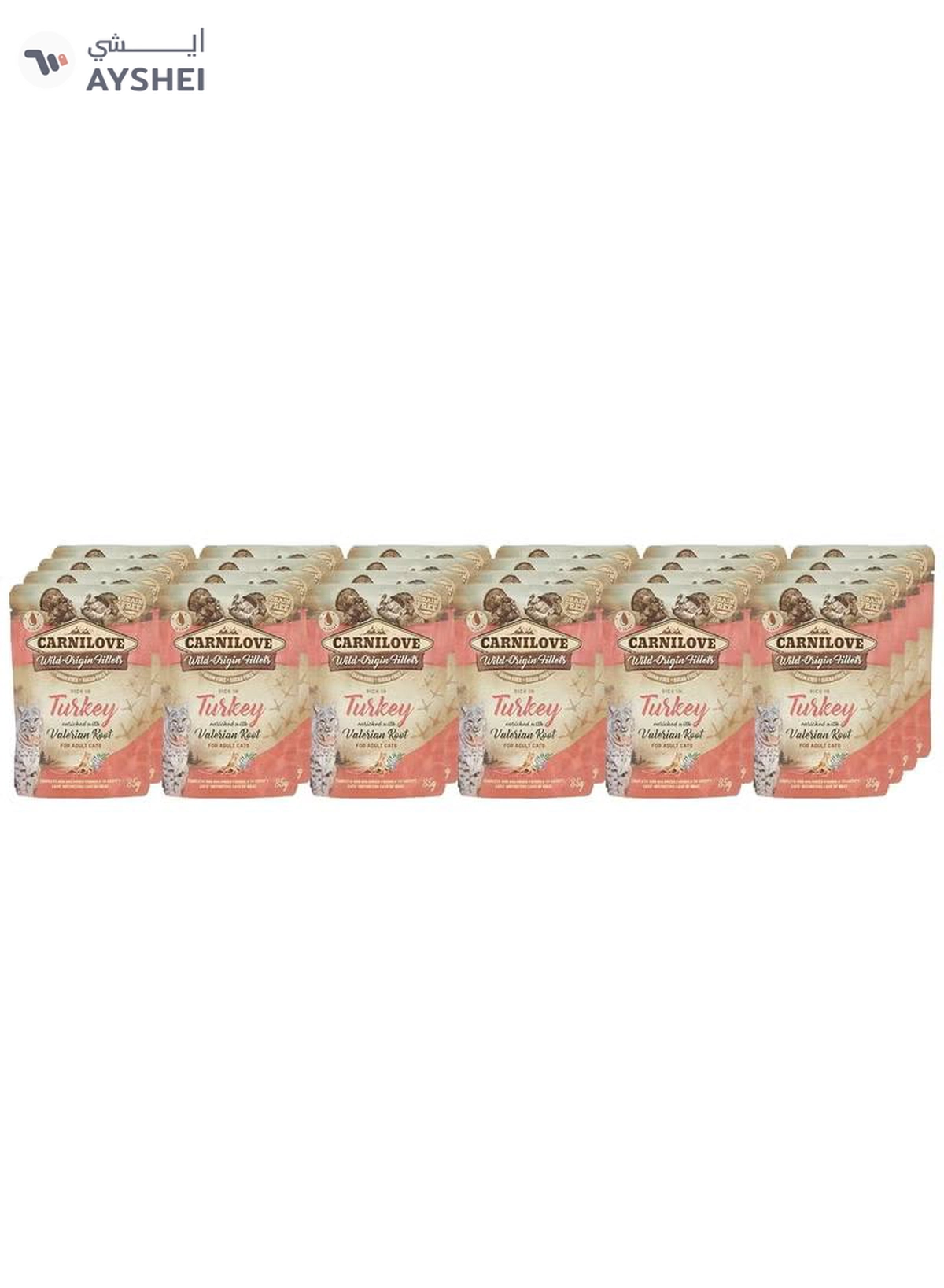 CARNILOVE Turkey enriched with Valerian Root for Adult Cats (Wet Food Pouches) 24x85g-1-1