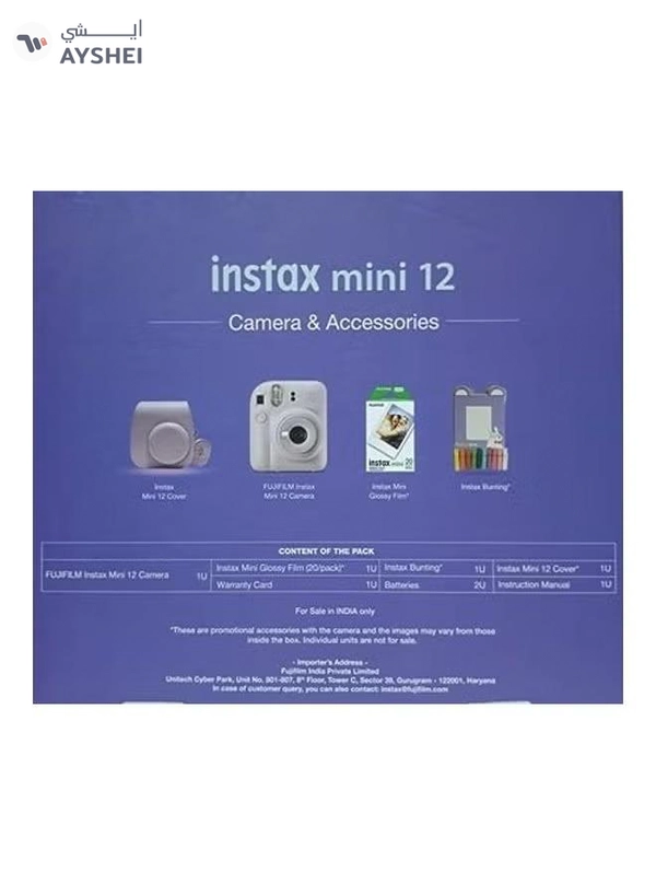 FUJIFILM Instax Mini 12 Instant Camera Moments Box With 20 Shots