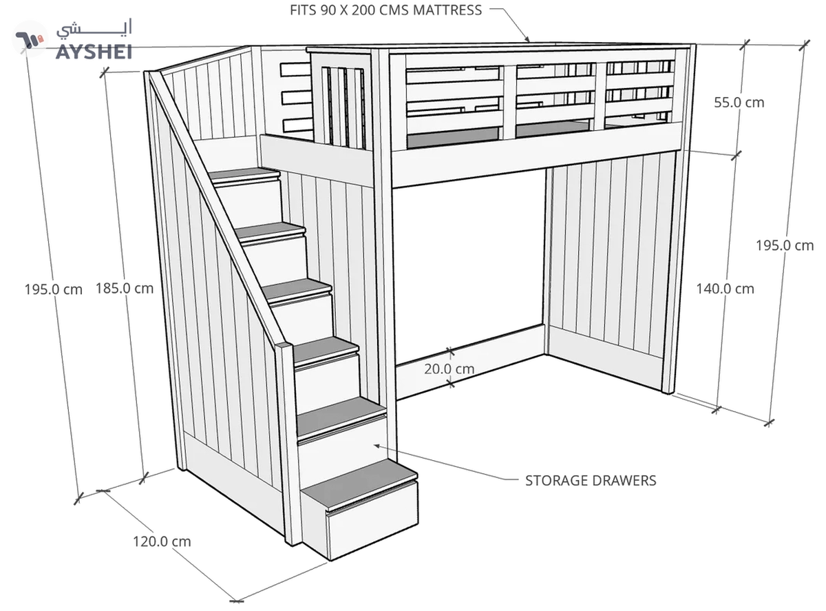 Catalina Loft Bed-5-5
