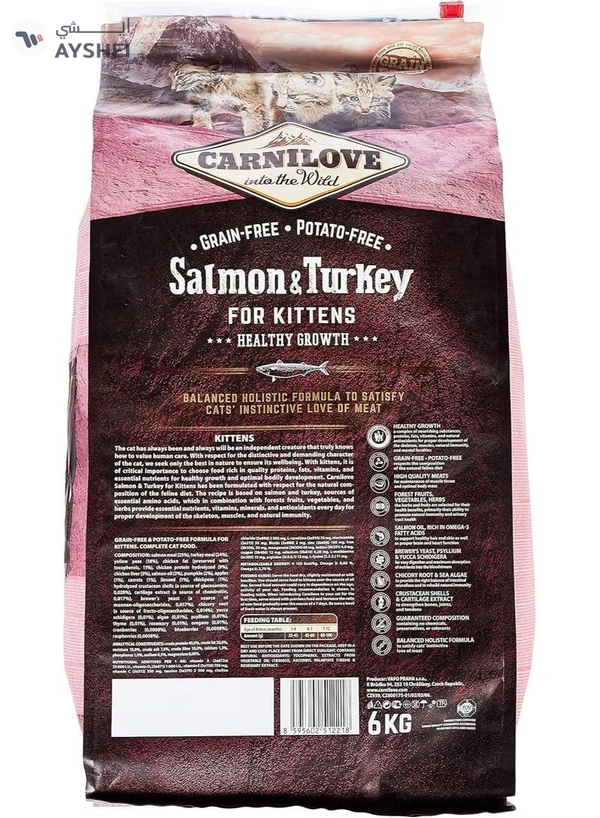 CARNILOVE Salmon & Turkey for Kittens 6kg