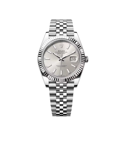 Rolex Datejust 41mm Steel & White gold Wimbledon dial Jubilee bracelet-0