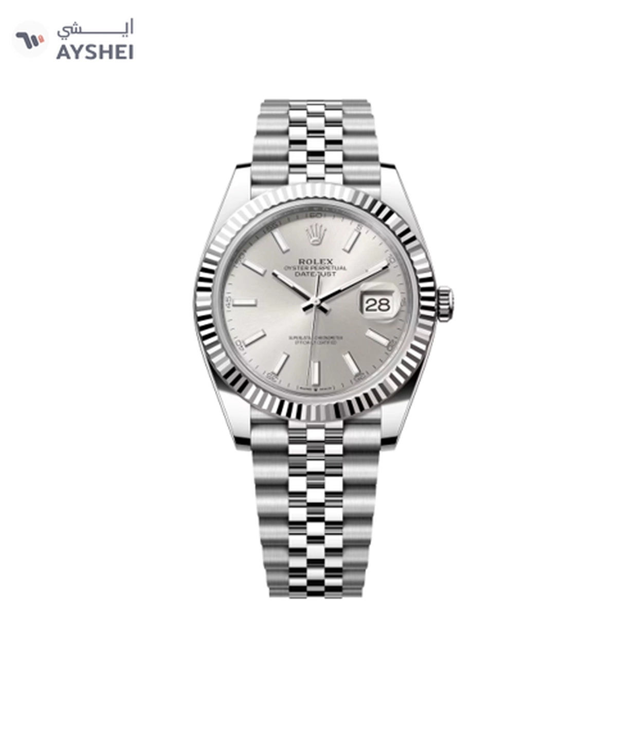 Rolex Datejust 41mm Steel & White gold Wimbledon dial Jubilee bracelet-0-0