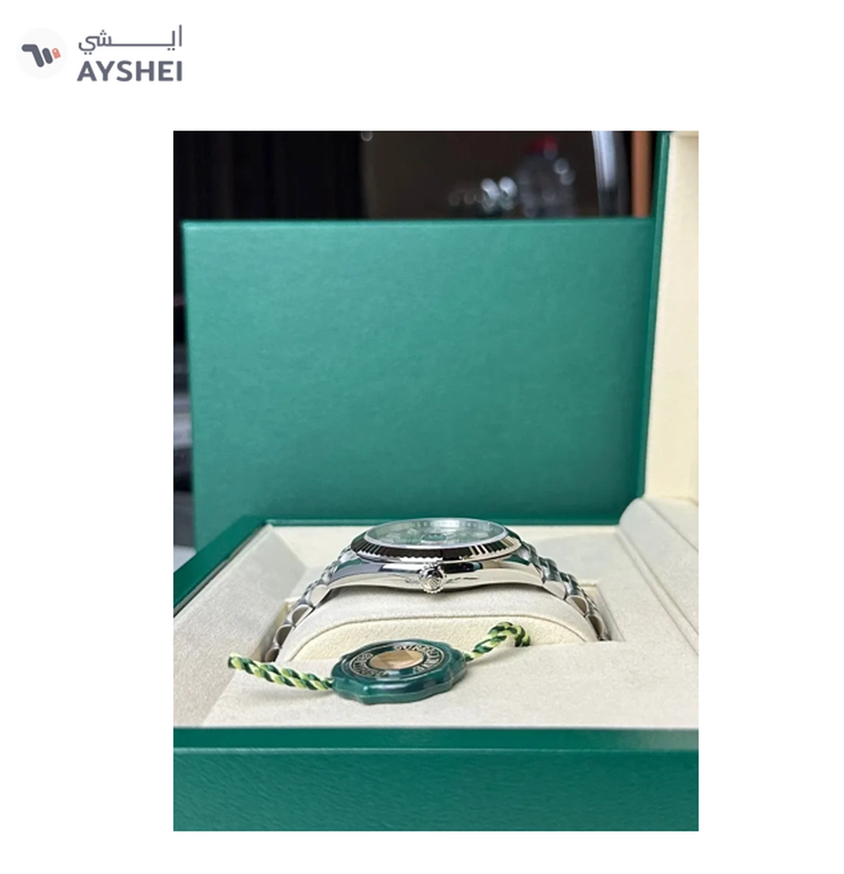 Rolex Datejust 41mm Steel & White gold Wimbledon dial Jubilee bracelet-4-4
