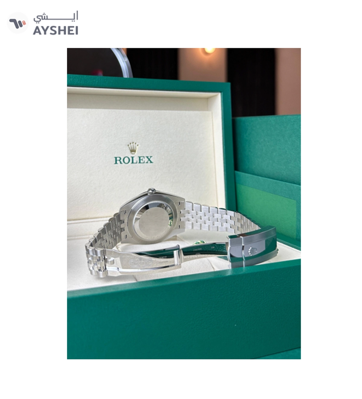 Rolex Datejust 41mm Steel & White gold Wimbledon dial Jubilee bracelet-5-5